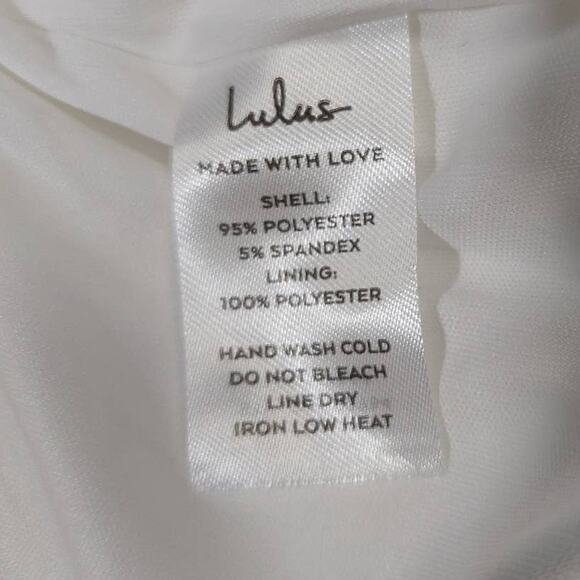 LULU'S SZ S Perfect Pick White Flat Front straight length pants NEW B36 *flaw - Picture 5 of 12